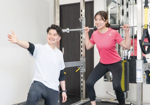 個々に合わせて専属パーソナルトレーナーが丁寧にサポート！