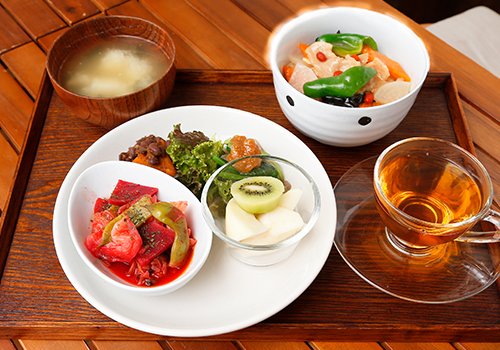 「内側から体を整えて健康に導く食」を提供してくれます！