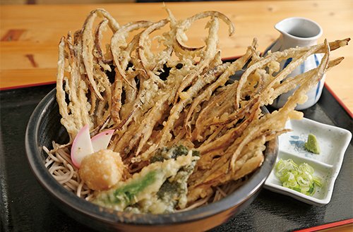 インパクト抜群の天ぷらが自慢！庶民派お蕎麦屋さん