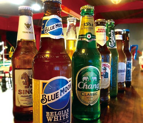 宴会後の二次会は海外のビールで乾杯!