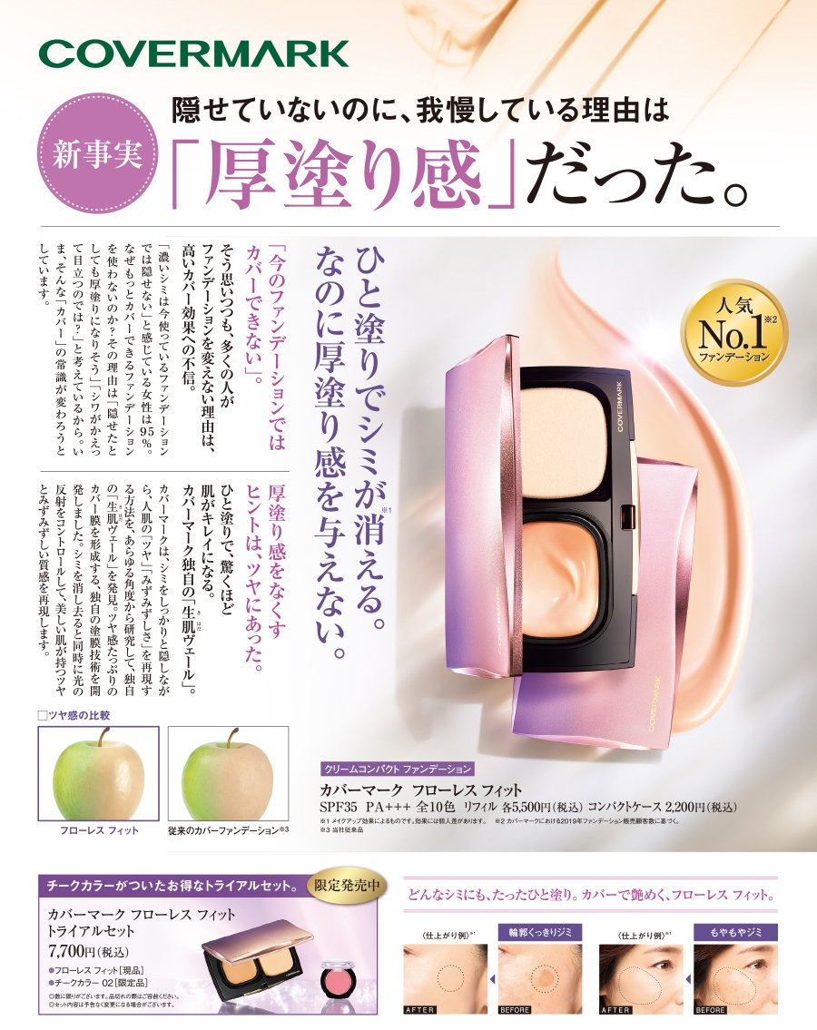 新事実 隠せていないのに、我慢している理由は 「厚塗り感」だった。