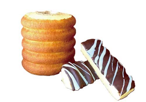 お店人気No.1バウムと塩気のきいた甘さが絶妙なバウム！