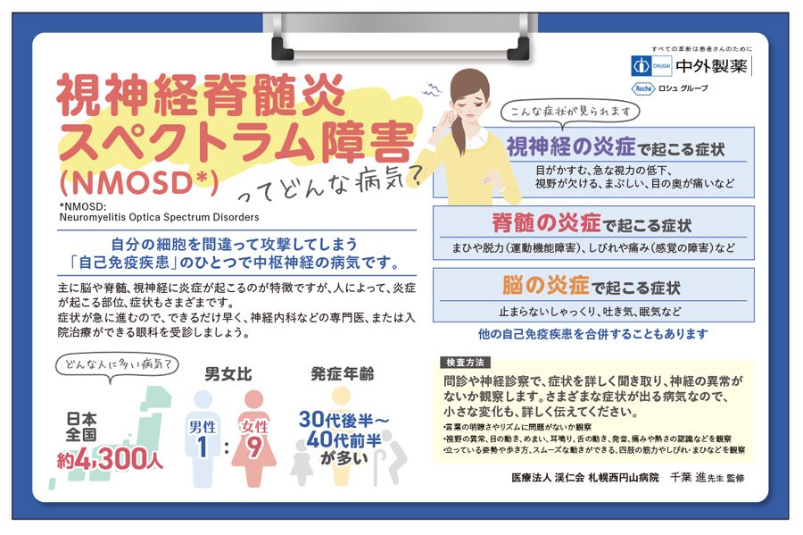 視神経脊髄炎スペクトラム障害(NMOSD)ってどんな病気？