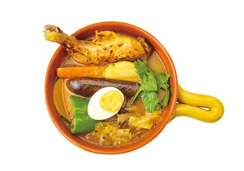 牛骨ベースで濃厚なコクのスープカレー