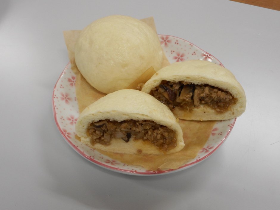 はちけん地区センター　ホームベーカリーで作るお手軽肉まん