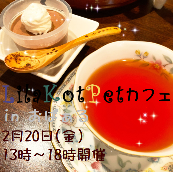 LilaKotPet(りらこっぺ)カフェ in おぱぁる