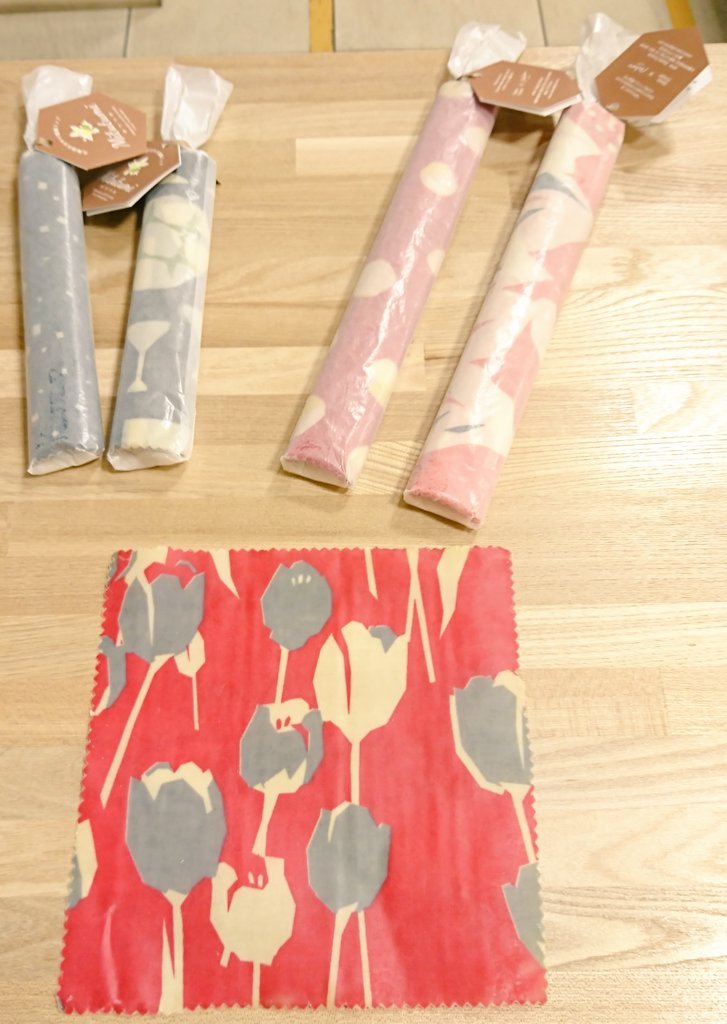 #オアシスクリエイト さんの商品をご紹介します‼️こちらの #みつつみ は、繰り返し使えるエコラップです。蜜蝋には、抗菌・保湿効果... [元気ショップいこ～る【Twitter】]