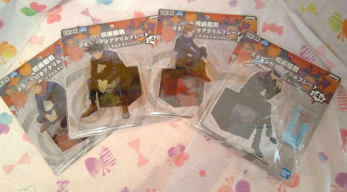 呪術廻戦スタンド付きアクリルプレート～｢呪術廻戦｣×ナムコキャンペーン～も入荷してます。こちらは描き下ろしイラストを使用したアク... [ワンダーシティ札幌 プラボ札幌西町店【Twitter】]