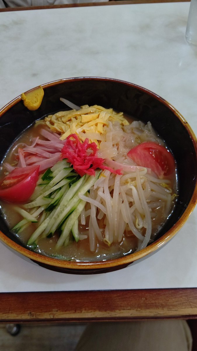 今日の札幌は暑いよね。冷やしラーメンいただきます(笑) [おもちゃの平野【Twitter】]