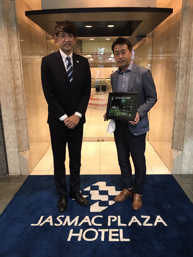 #レバンガ北海道 #折茂武彦 社長がオフィシャルスポンサー #株式会社ジャスマックプラザ 様にシーズン終了のご挨拶へ伺いました。お... [レバンガ北海道【Twitter】]