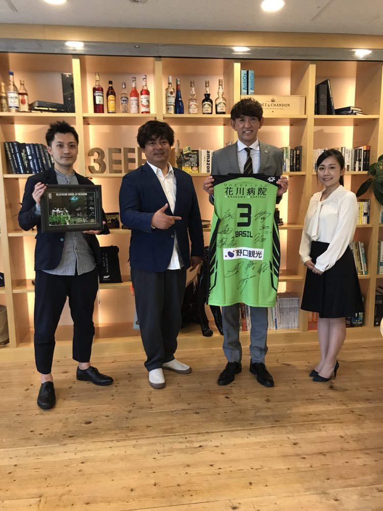 #レバンガ北海道 #折茂武彦 社長がオフィシャルスポンサー #株式会社3eee  様にシーズン終了のご挨拶へ伺いました。お忙しい中ご対応..... [レバンガ北海道【Twitter】]