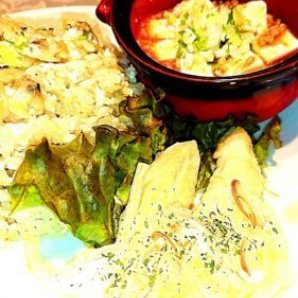 札幌の洋食家はるひの今週の週替わりメニューは、『チーズIN麻婆豆腐鶏ささみのエスカベッシュ＆あさりとたまごのピラフ』と、『和風海老ナポリタン... [洋食家はるひ【Twitter】]