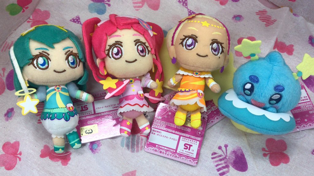 スター☆トゥインクルプリキュア　カバンに付けられるぬいぐるみ　vol.1 が入荷しました。今回はこの3人と1匹(?)ですよ。　 #スタプリ ... [ワンダーシティ札幌 プラボ札幌西町店【Twitter】]