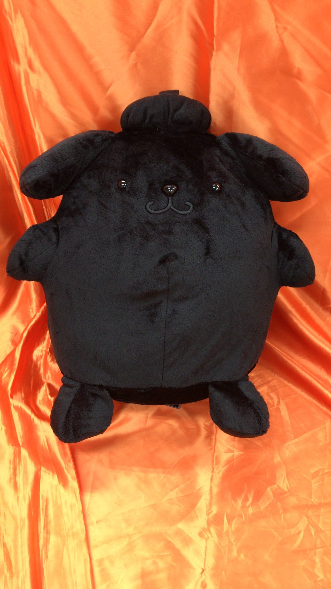 ポムポムプリン　わくわくブラックフライデー　BIGぬいぐるみ　が入荷しました。全身真っ黒なぬいぐるみです。ナムコ限定景品ですよ！　 #ポムポ... [ワンダーシティ札幌 プラボ札幌西町店【Twitter】]