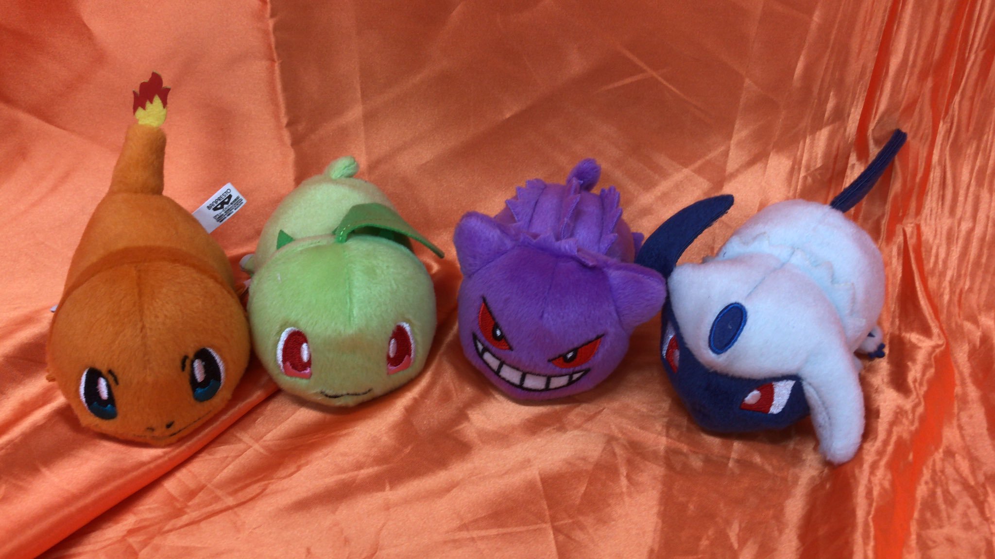 ポケットモンスター　てにのるころりんフレンズぬいぐるみ　〜ヒトカゲ・ゲンガー・チコリータ・アブソル〜　が入荷しました pic.twitter... [ワンダーシティ札幌 プラボ札幌西町店【Twitter】]