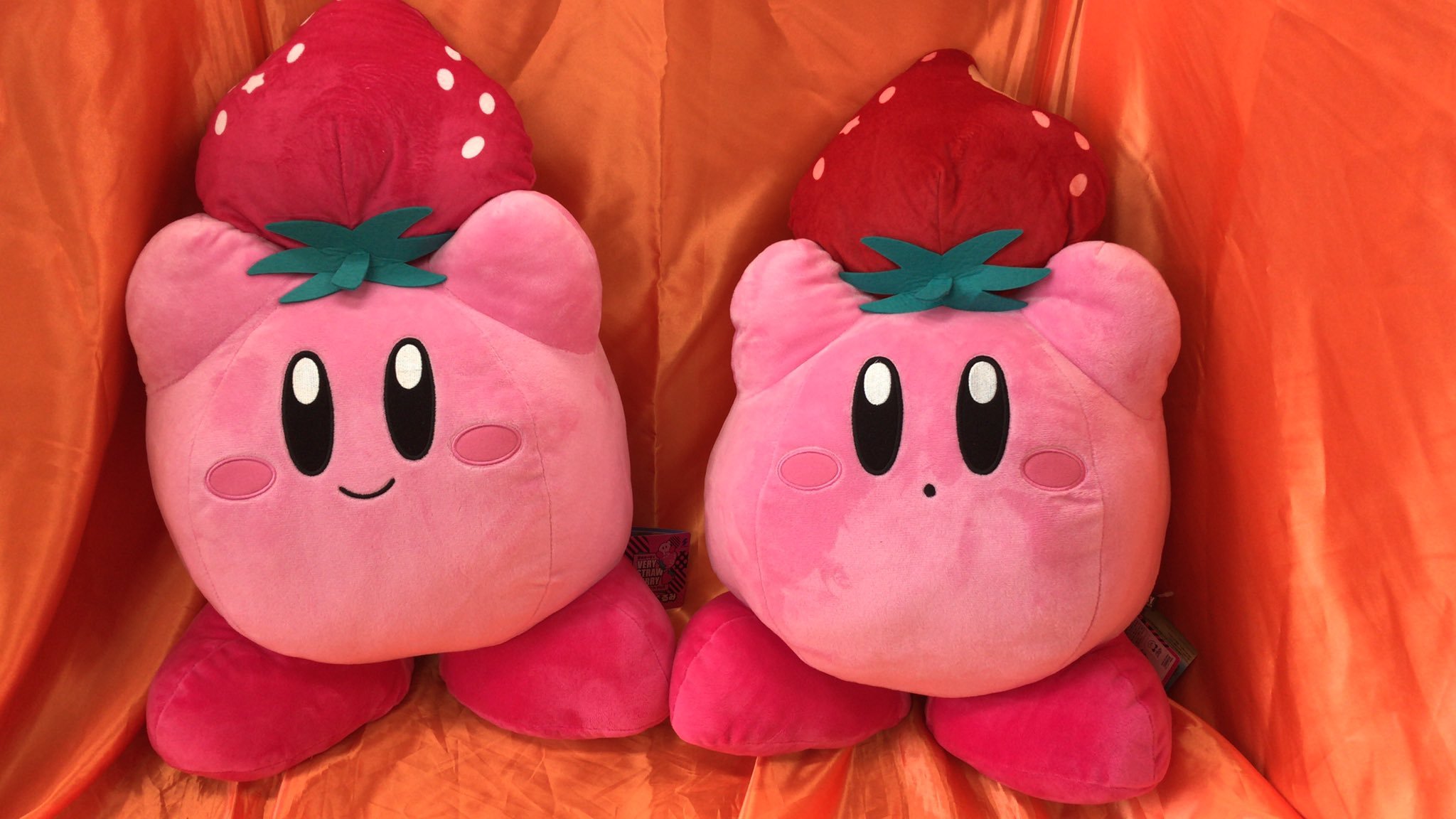 まずはキャンペーンも開催中の星のカービィ VERY STRAWBERRY BIGぬいぐるみです。今年のナムコ限定カービィは苺がテーマ。大きな... [ワンダーシティ札幌 プラボ札幌西町店【Twitter】]