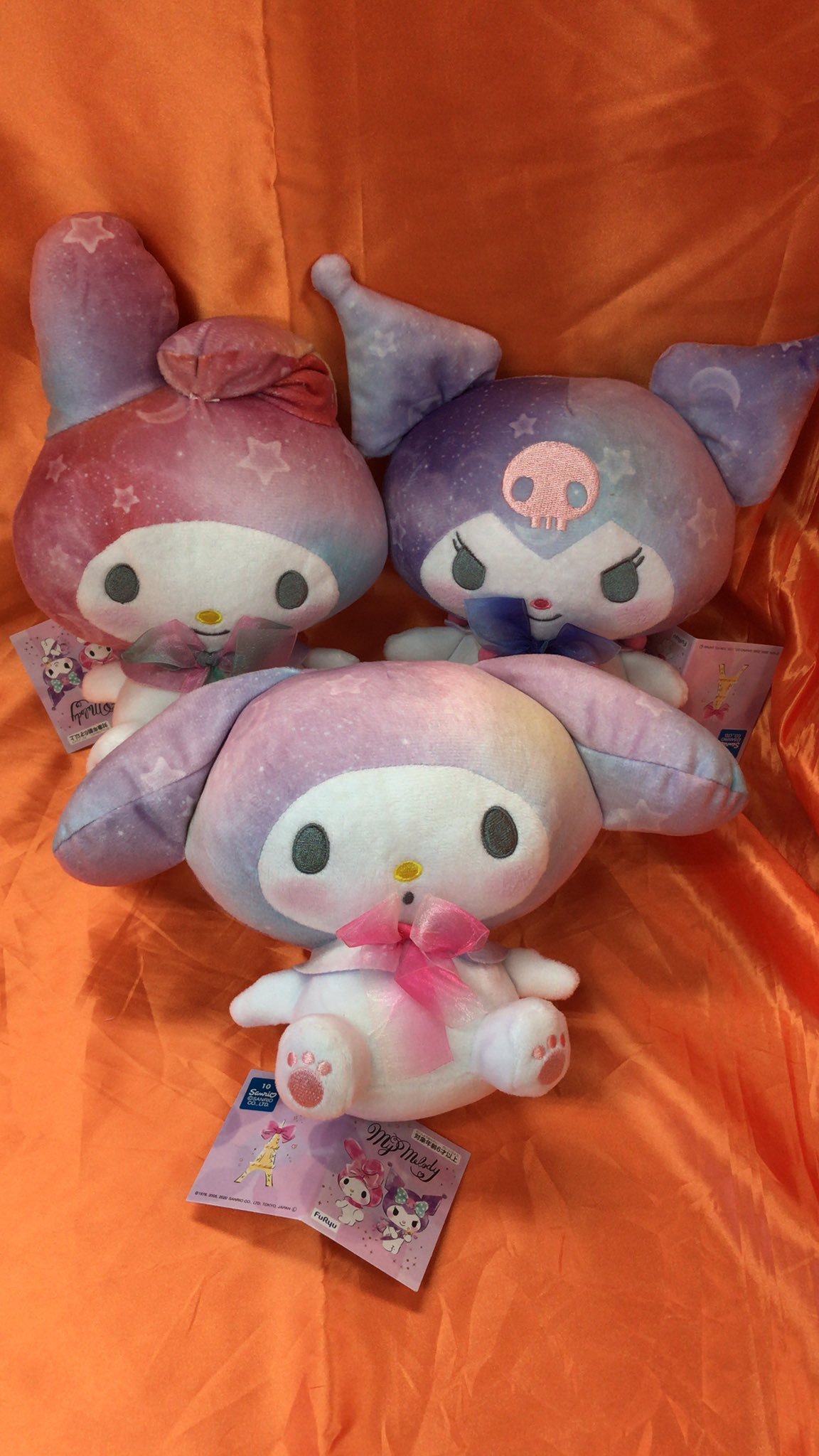 マイメロディ　ゆめキラトゥインクルぬいぐるみが入荷しました。頭の色が付いてる部分が夜空の柄になっているぬいぐるみですよ。ナムコ限定景品ですの... [ワンダーシティ札幌 プラボ札幌西町店【Twitter】]