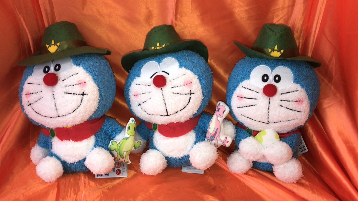 映画ドラえもん2020 MBぬいぐるみが入荷しました。新しい映画のドラえもんが早くもぬいぐるみで登場です。卵や恐竜達を持ってますよ [ワンダーシティ札幌 プラボ札幌西町店【Twitter】]