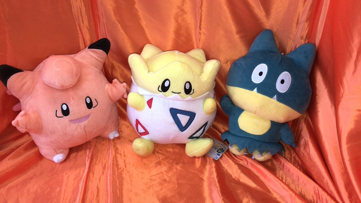 ポケットモンスター　でっかいコロっとまんまるぬいぐるみ 「ゆびをふる」 〜ピクシー・トゲピー・ゴンベー〜　が入荷しました。同じ... [ワンダーシティ札幌 プラボ札幌西町店【Twitter】]