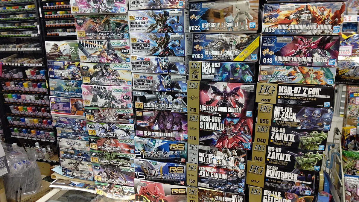 皆さん！ガンプラ作りませんか？商品補充しました！今日から２０時まで営業してます。よろしくお願いします！ [おもちゃの平野【Twitter】]