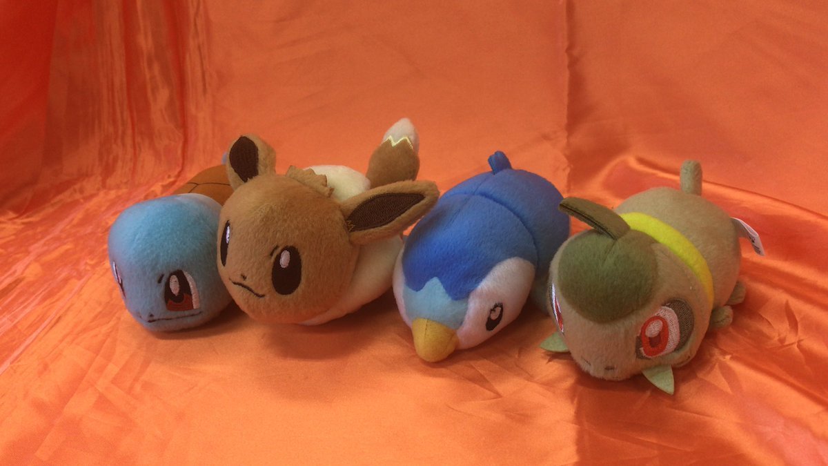 同じくポケットモンスターのゼニガメ、イーブイ、ポッチャマ、キバゴのマスコットが入荷しました。「てにのるころりんフレンズ」シリ... [ワンダーシティ札幌 プラボ札幌西町店【Twitter】]