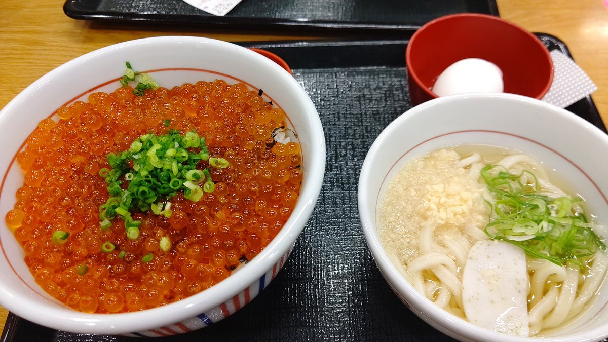 今日の晩御飯は、お手軽うどん、イクラ丼です(笑) [おもちゃの平野【Twitter】]