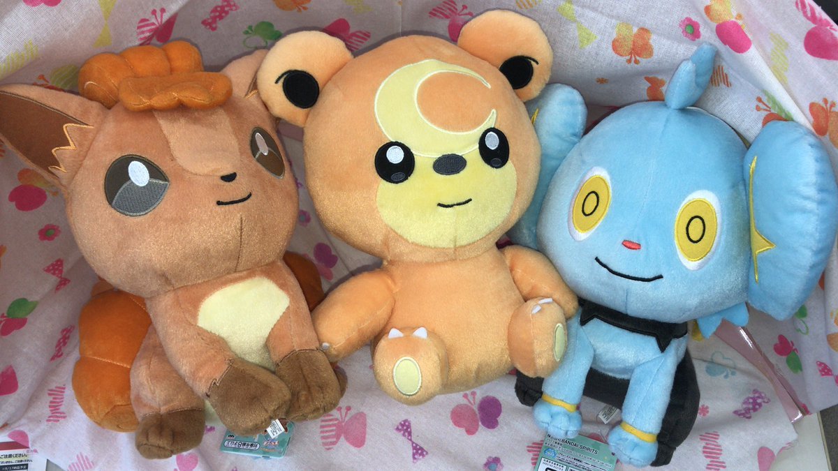 ポケモンのぬいぐるみが入荷しました。ロコン、ヒメグマ、コリンクの3種類あります。コリンクがぬいぐるみになるのは初めてな気がしま... [ワンダーシティ札幌 プラボ札幌西町店【Twitter】]
