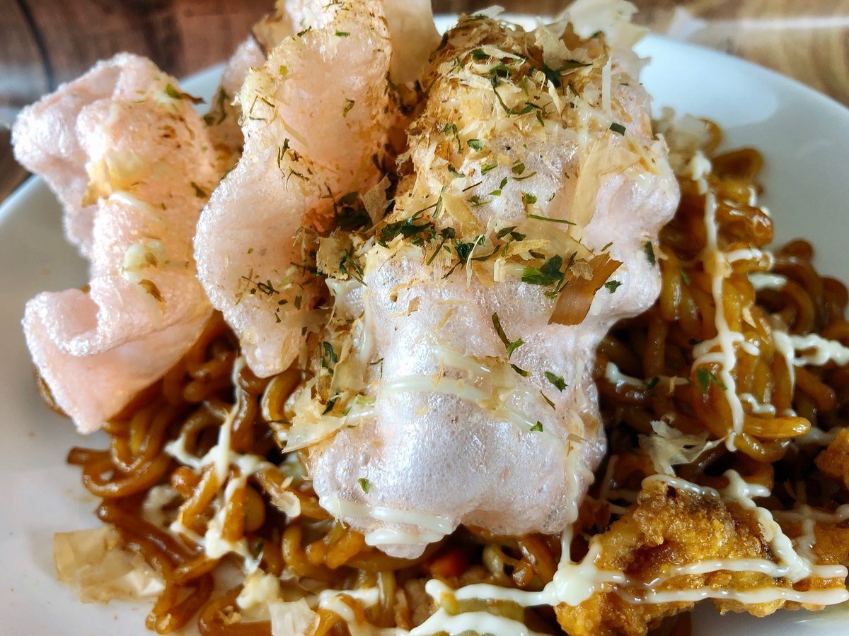 これがピロス流・海鮮焼きそば！もちもちの麺！もっちり最高！#ごはん屋ピロス#カラオケピロス [カラオケピロス【Twitter】]