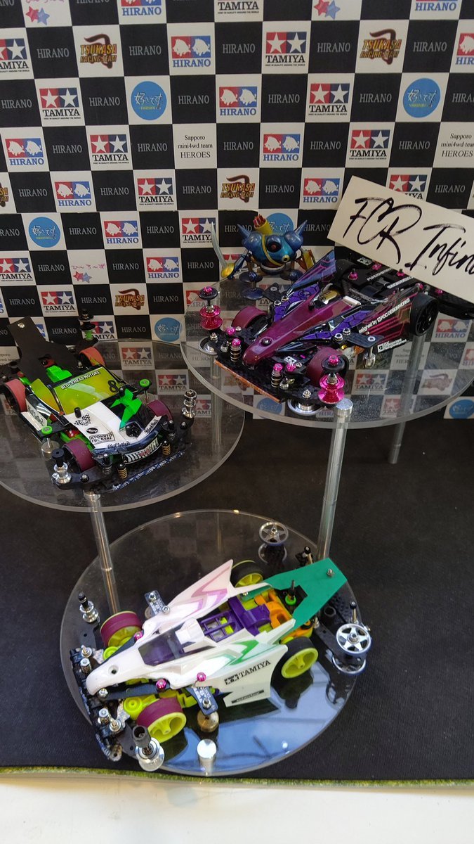 おもちゃの平野ミニ四駆大会、オープン部門優勝は右近君です！ハイレベルな予選を勝ち抜き、見事な優勝です！おめでとうございま... [おもちゃの平野【Twitter】]