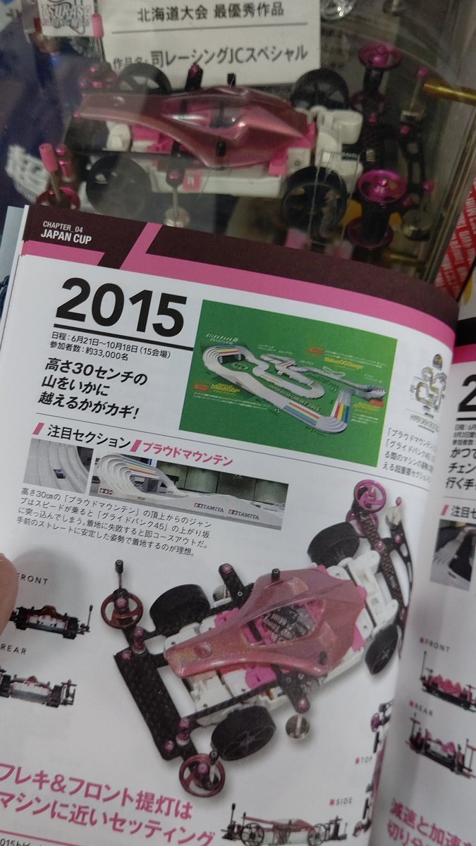 おお！２０１５年のジャパンカップチャンピオンマシン！おもちゃの平野に展示してます！(笑) [おもちゃの平野【Twitter】]