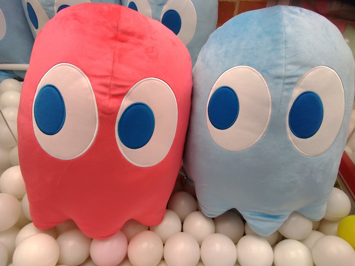 パックマンゴーストの大きなぬいぐるみが入荷しました。 [ワンダーシティ札幌 プラボ札幌西町店【Twitter】]