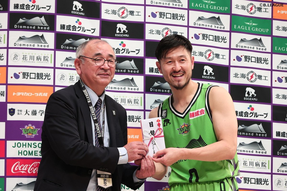 16日(土)の試合終了後、北海道バスケットボール協会様より、 #レバンガ北海道 サンクスキャンペーンで集まった寄付金の一部で #モルテ... [レバンガ北海道【Twitter】]