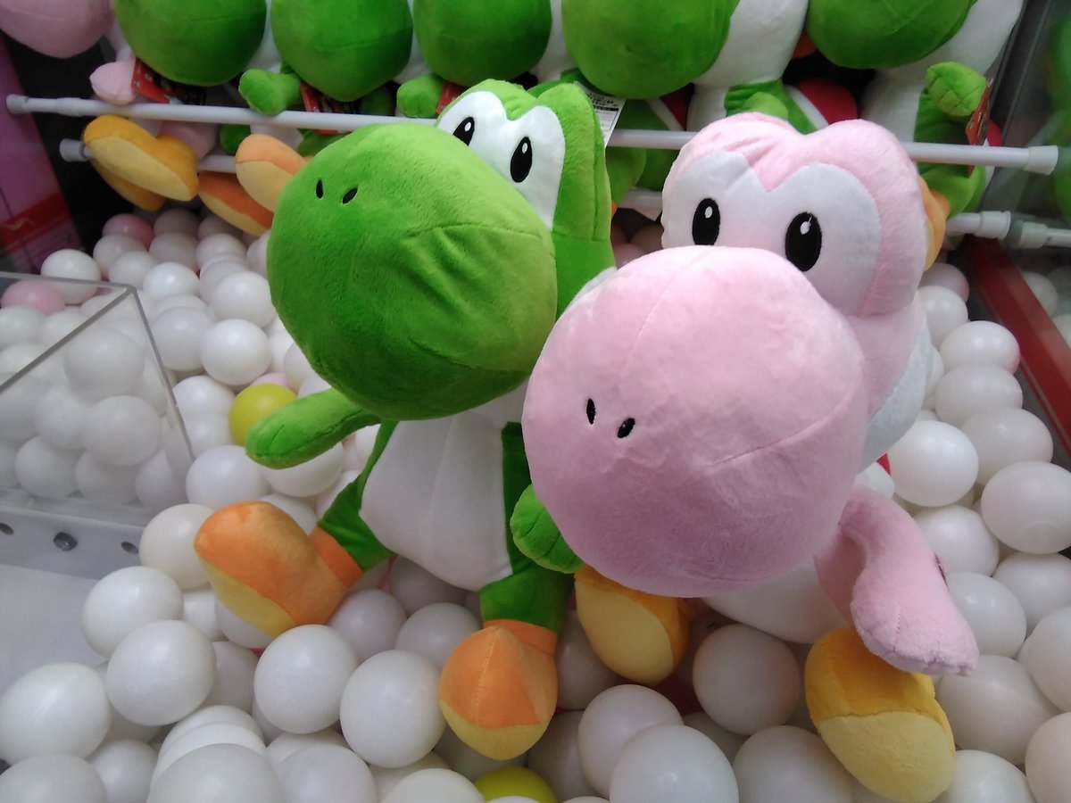 スーパーマリオのとても大きなぬいぐるみ　おすわりヨッシーが入荷しました。#スーパーマリオ#ヨッシー [ワンダーシティ札幌 プラボ札幌西町店【Twitter】]