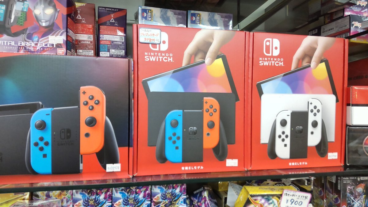 おもちゃの平野には、ニンテンドースイッチ、有機ELのニンテンドースイッチ在庫あります!よろしくおねがいします [おもちゃの平野【Twitter】]