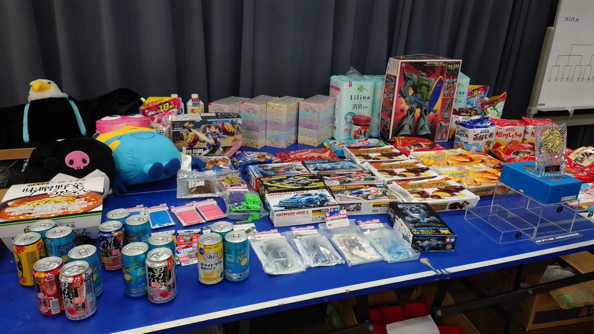 おもちゃの平野も、ハイファイブに少し景品提供しました。ゲルググは誰の手に!(笑) [おもちゃの平野【Twitter】]