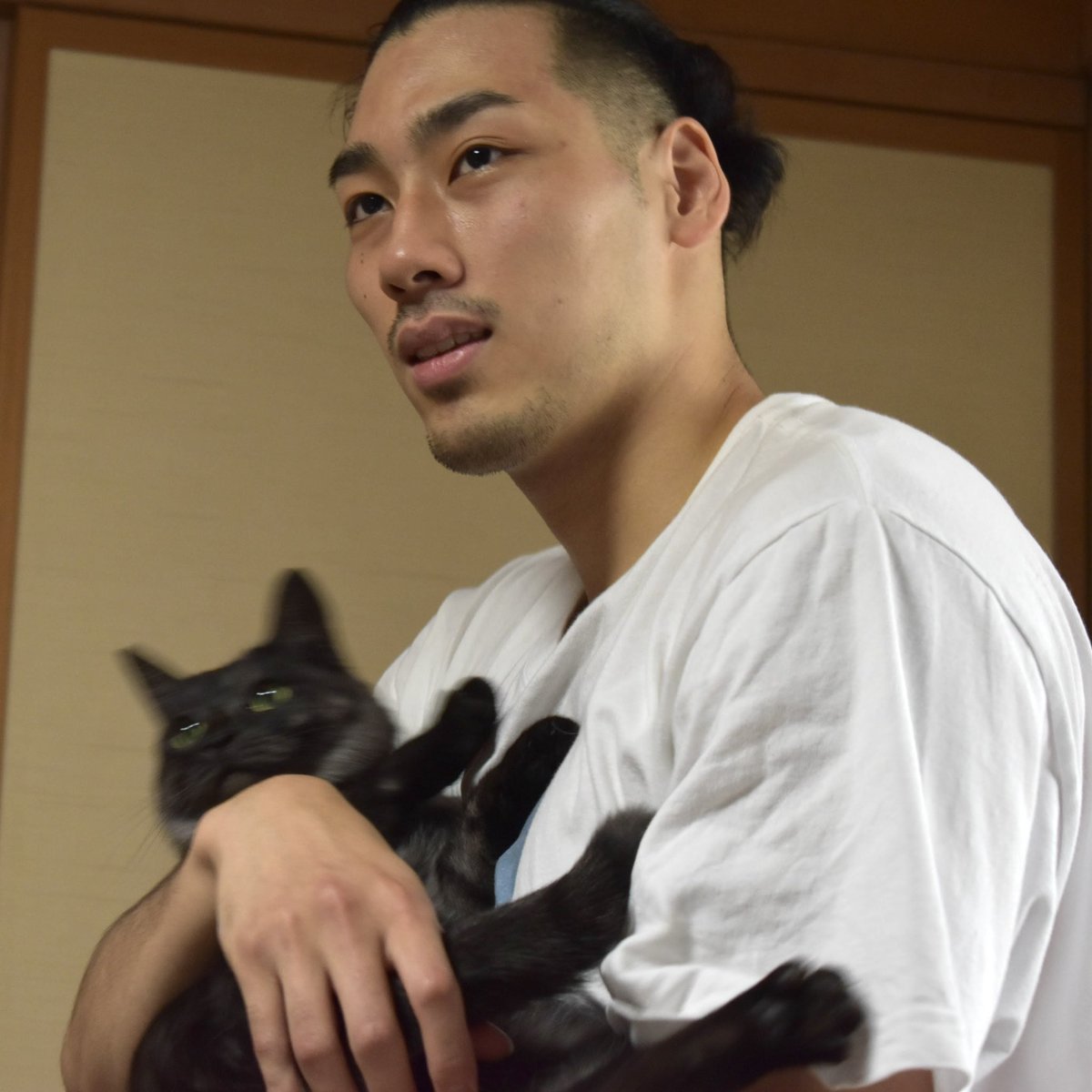 #猫の日 なので、改めてこちらの記事をぜひご覧くださいませ。#玉木祥護 選手が愛猫 #チャッピー と #さまのすけ についてお話しし... [レバンガ北海道【Twitter】]