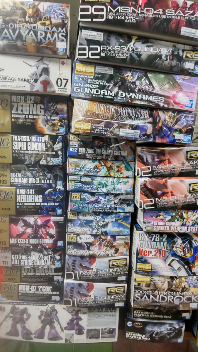 おもちゃの平野に今日もプラモデルが入荷しました。今回は種類豊富ですね!よろしくおねがいします [おもちゃの平野【Twitter】]
