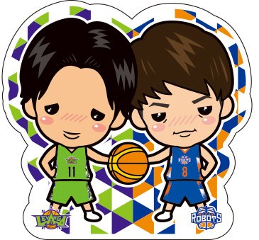 3/23(水) #LAC Presents#桜井良太 選手と #茨城ロボッツ #多嶋朝飛 選手のコラボグッズ販売⛄💚🤖・キーホルダー 7... [レバンガ北海道【Twitter】]