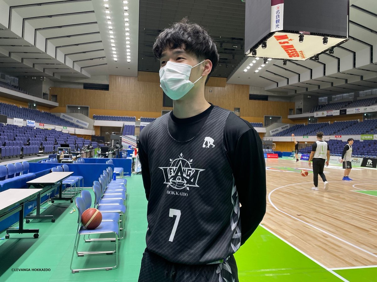 B.LEAGUE 2021ｰ22 SEASON 第27節vs秋田ノーザンハピネッツ前メディア公開練習🏀#中野司 選手コメント「シュートタッ... [レバンガ北海道【Twitter】]
