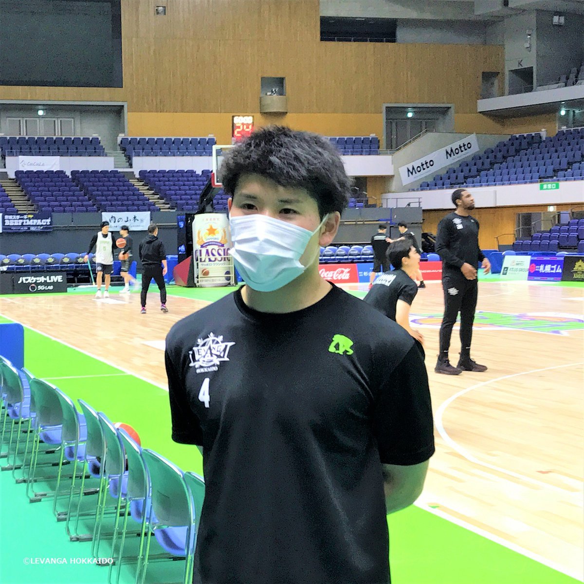 B.LEAGUE 2021ｰ22 SEASON 第31節vs滋賀レイクスターズ前メディア公開練習🏀#寺園脩斗 選手コメント「勝つには相手の... [レバンガ北海道【Twitter】]