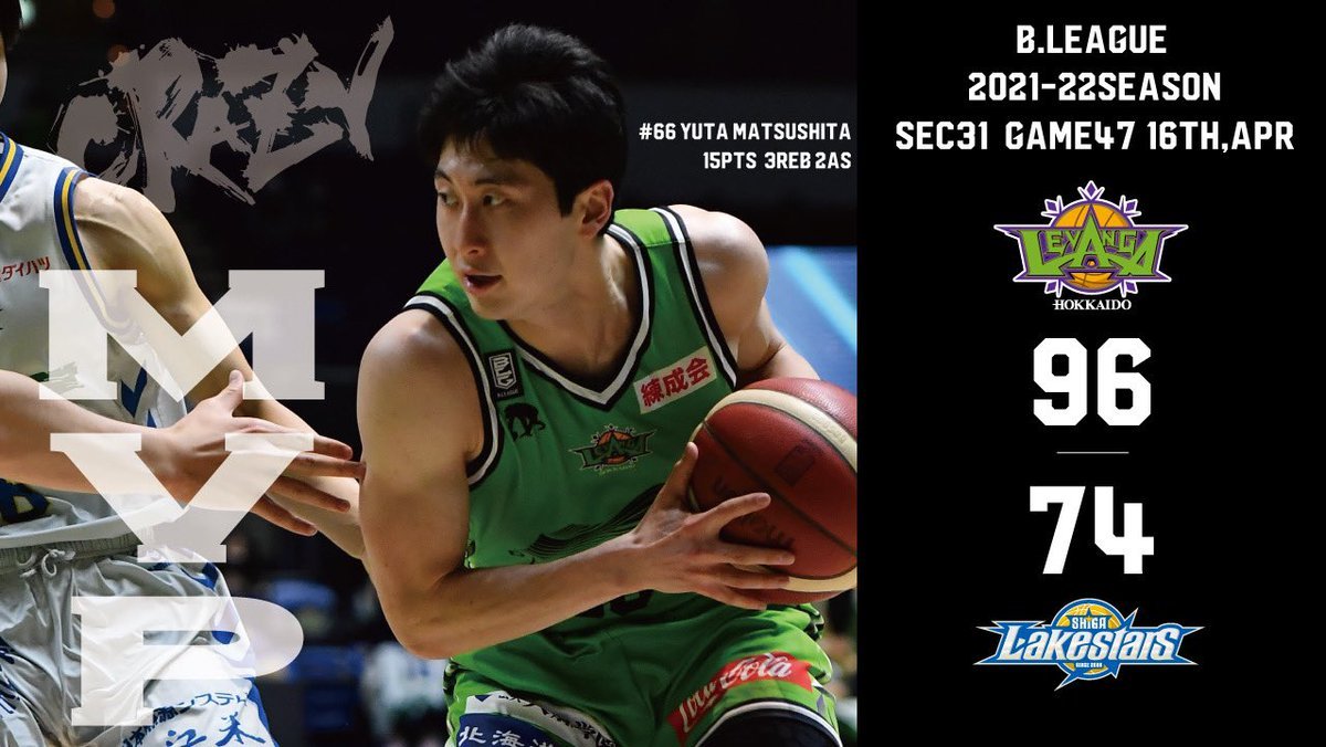🎬GAME HIGHLIGHTS🎥B.LEAGUE 2021-22 SEASON2022.4.16.SATvs. 滋賀レイクスターズ厳し... [レバンガ北海道【Twitter】]