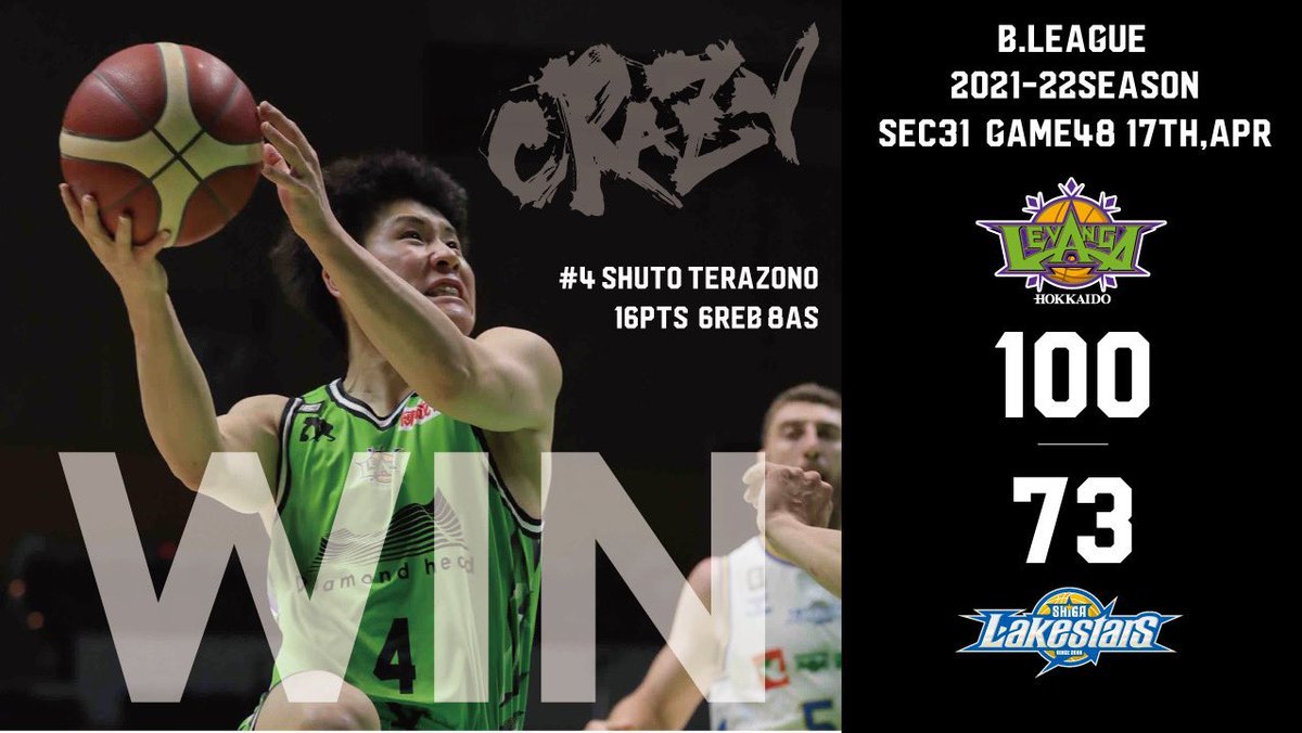 🎬GAME HIGHLIGHTS🎥B.LEAGUE 2021-22 SEASON2022.4.17.SUNvs.滋賀レイクスターズ苦しい... [レバンガ北海道【Twitter】]
