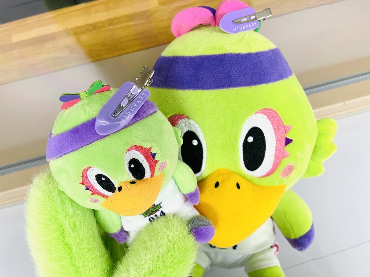 本日4/24(日)の【女性限定】来場者プレゼント🎁各日先着1000名さま💁✔オリジナルヘアクリップ🎀本日は【紫色💜】です💃💗お渡... [レバンガ北海道【Twitter】]