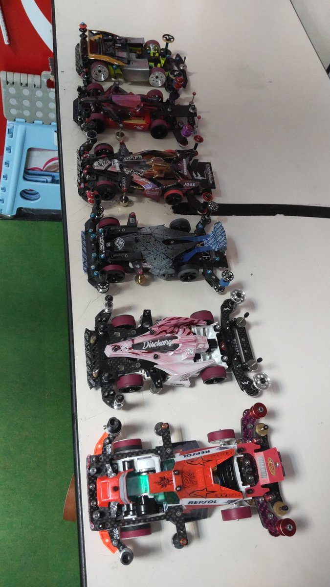 おもちゃの平野ミニ四駆大会オープン部門準決勝始めまーす（笑） [おもちゃの平野【Twitter】]