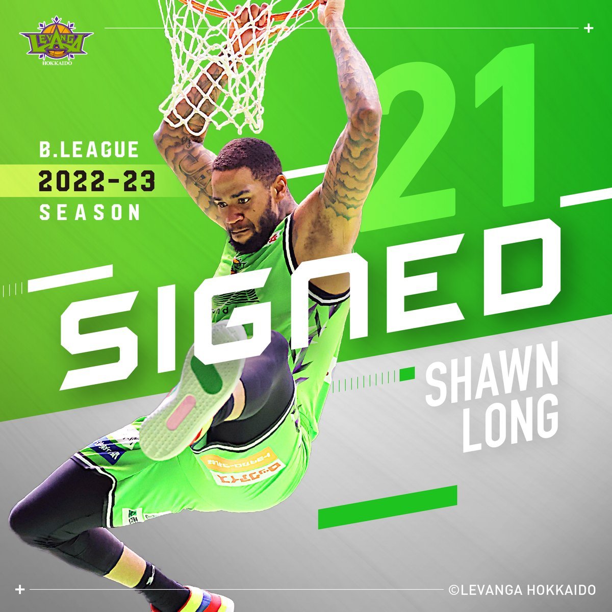 ✍️✨Levanga Hokkaido signed Shawn Long for BLeague 2022-23 season.Pleas... [レバンガ北海道【Twitter】]