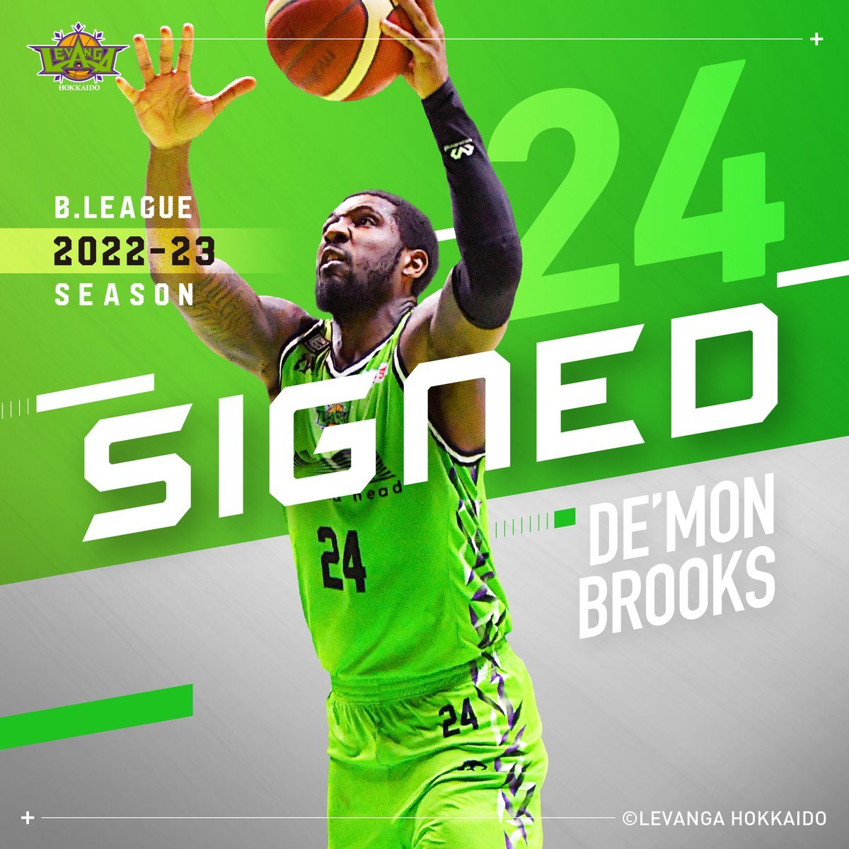 ✍️✨Levanga Hokkaido signed De'mon Brooks for BLeague 2022-23 season.Pl... [レバンガ北海道【Twitter】]