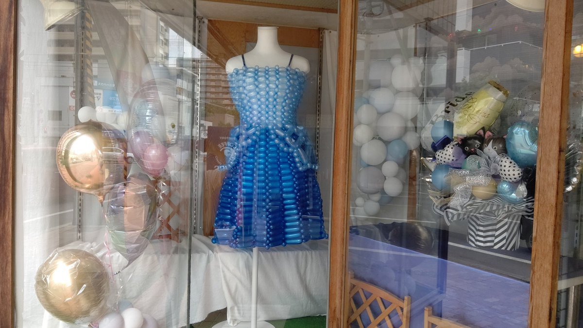 6月の花嫁#バルーンアート #おもちゃの平野 [おもちゃの平野【Twitter】]