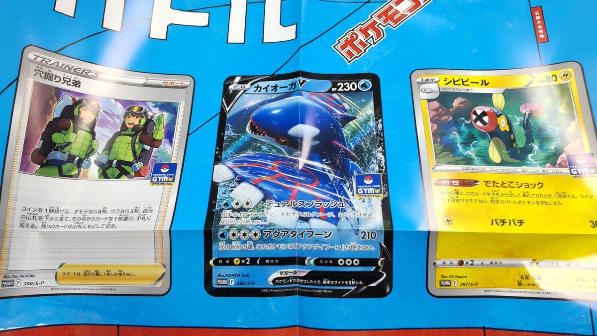 ７月の後半ジムバトルの景品!ウ～ン、これかぁ。って感じです穴掘り兄弟が、何か使えそうな予感？ [おもちゃの平野【Twitter】]