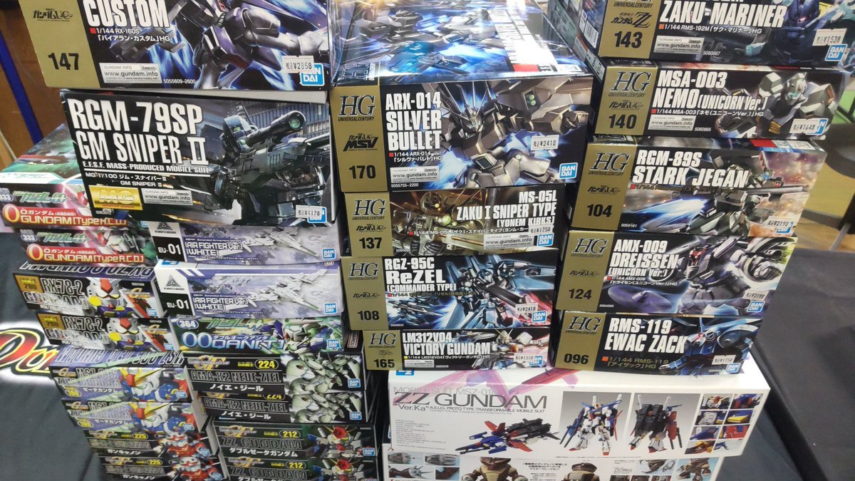 おもちゃの平野にプラモデル再入荷しました。ユニコーン系多めですね!よろしくおねがいします [おもちゃの平野【Twitter】]