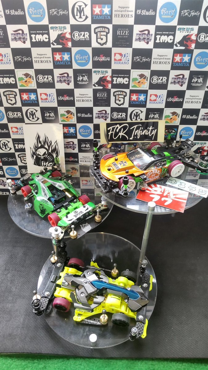 おもちゃの平野ミニ四駆大会、オープン部門優勝はゃんゃんです!おめでとうございます [おもちゃの平野【Twitter】]